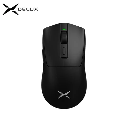 Delux M600 Pro Mouse sem fio 52g Leve 2.4G Conexão de modo duplo 26000DPI sensor PAW 3395