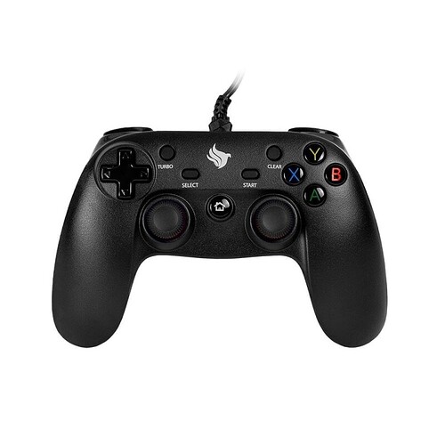 Controle Gamer com fio | Joystick | USB | Dualshock GCX100 | Controle compatível com PC PS3 e Android | PG-CX