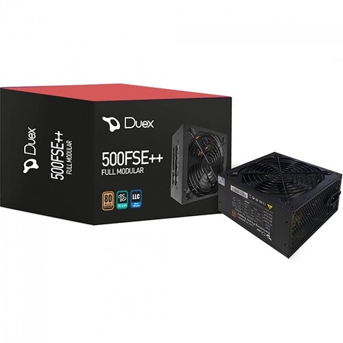 Fonte Duex 500FSE++ 500W 80 Plus Bronze PFC Ativo Full Modular DX500FSE++