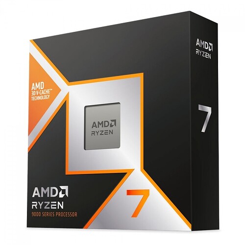 Processador AMD Ryzen 7 9800X3D 4.7GHz (5.2GHz Turbo)