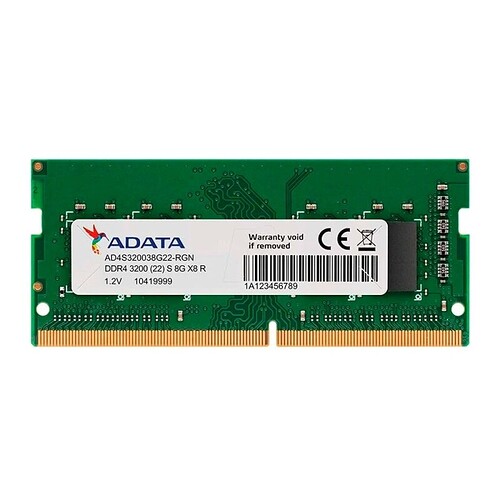 Memória para Notebook Adata 8GB 3200MHz AD4S32008G22
