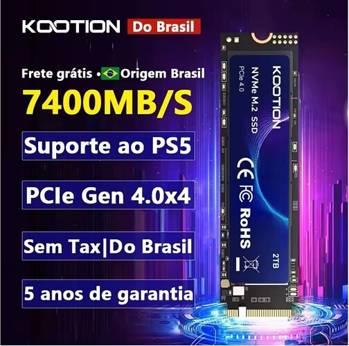 KOOTION X16 Plus SSD NVMe M2 1TB 2TB 512GB Disco rígido interno de estado sólido PCIe 4.0x4 2280 SSD M.2 Drive para PS