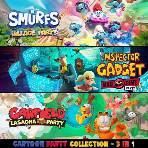 Jogo Cartoon Party Collection - 3 in 1 - PS4 & PS5