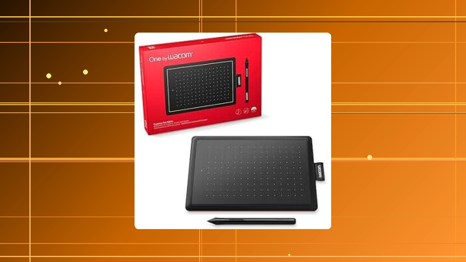 Mesa Digitalizadora One By Wacom CTL472 Pequena Pen LP-190K Preto e Vermelho em promoção