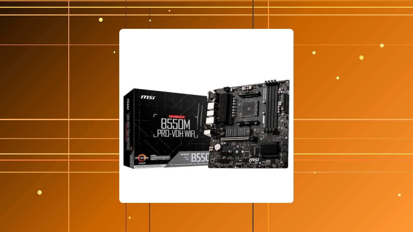 Placa-Mãe MSI B550M Pro-VDH WiFi AMD AM4 mATX DDR4 Preto - B550M PRO-VDH WIFI em promoção