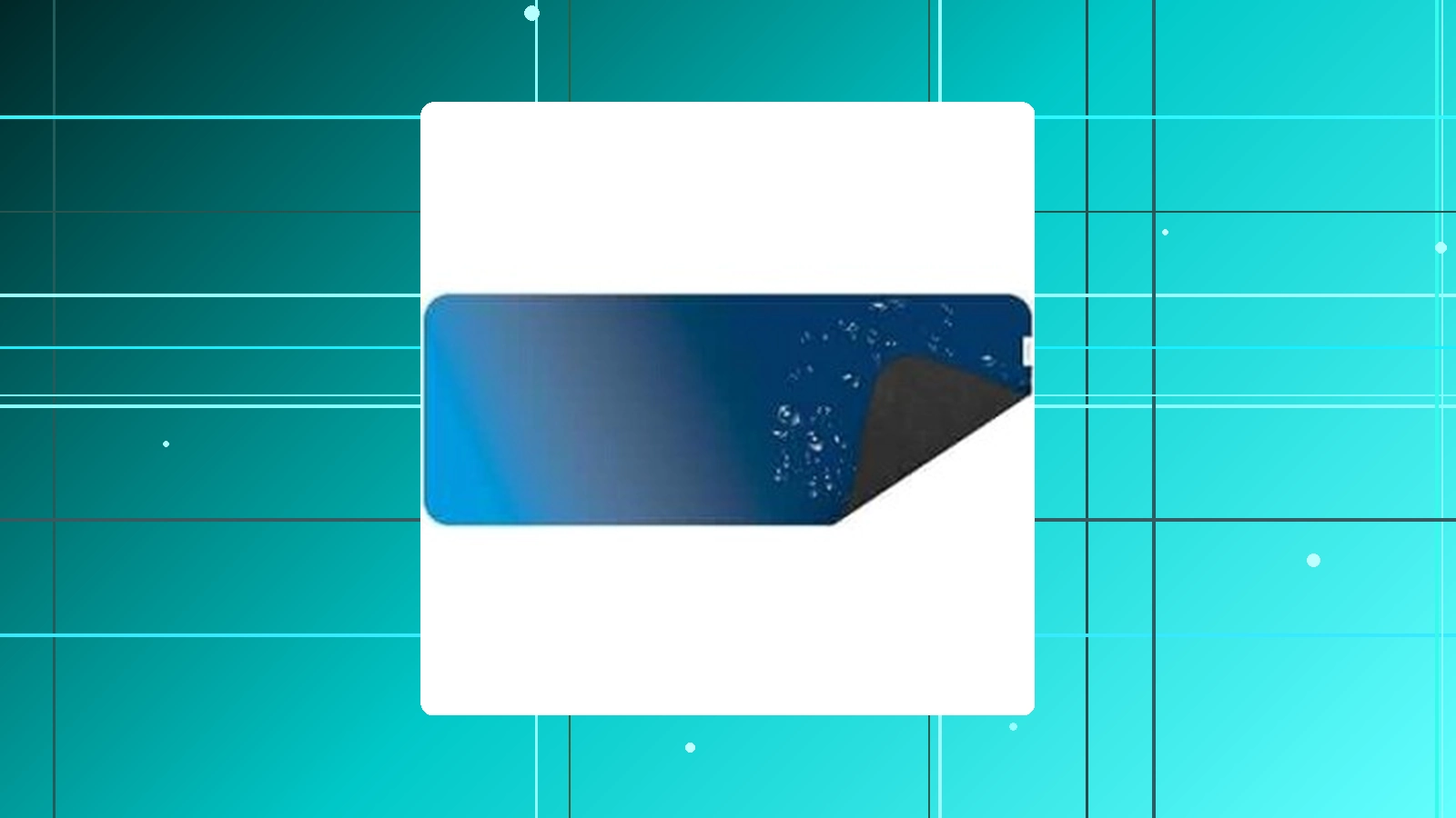 Geonav Mouse Pad Desk Tecido sintético impermeável e antiderrapante Toque macio 80x30cm OFDP01BL Azul em promoção