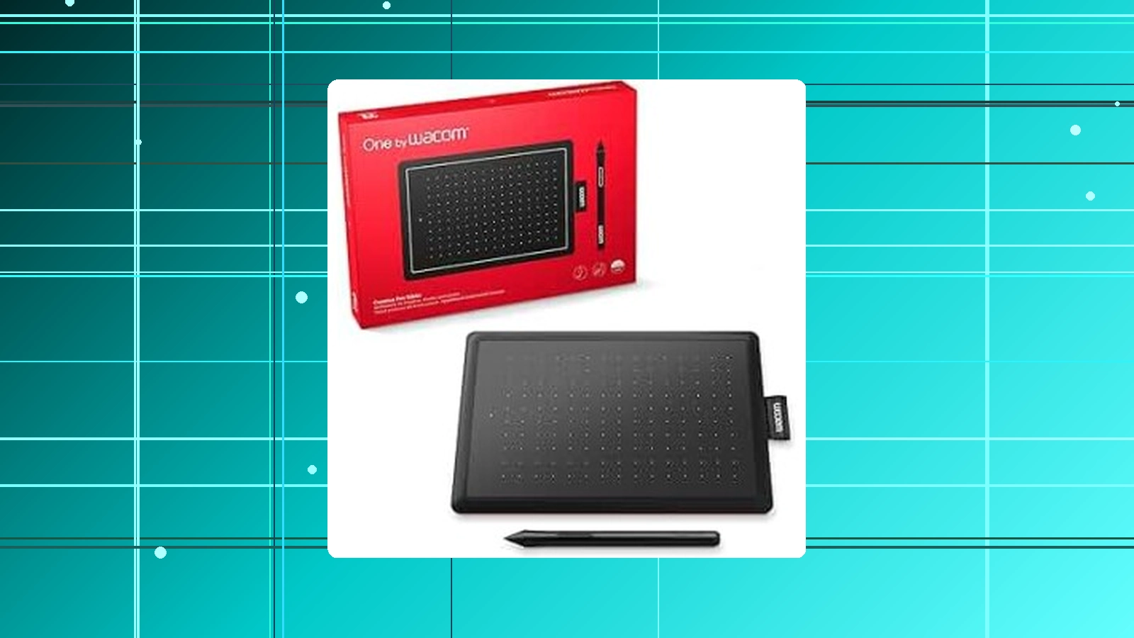 Mesa Digitalizadora One By Wacom CTL472 Pequena Pen LP-190K Preto e Vermelho em promoção