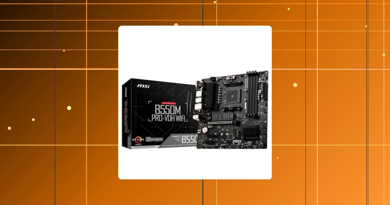 Placa-Mãe MSI B550M Pro-VDH WiFi AMD AM4 mATX DDR4 Preto - B550M PRO-VDH WIFI em promoção