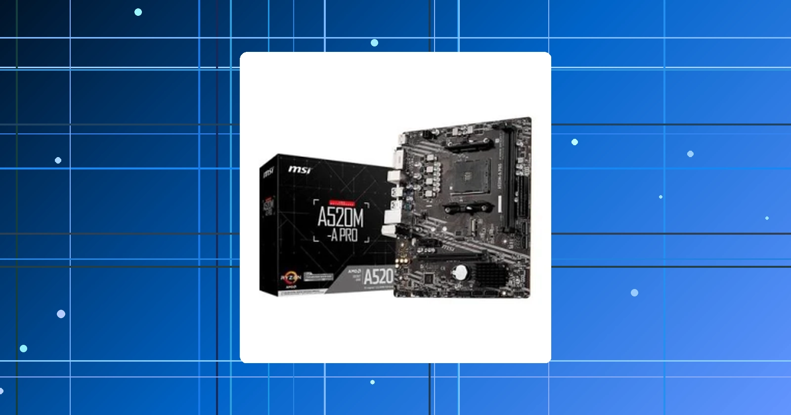 Placa-Mãe MSI A520M-A PRO AMD AM4 mATX DDR4 Preto - A520M-A PRO em promoção