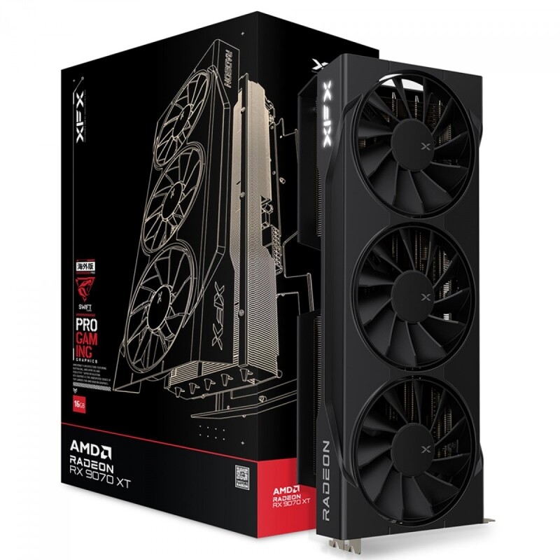 Placa de Vídeo XFX Swift AMD Radeon RX 9070 XT 16GB GDDR6 FSR Ray Tracing RX-97TSWF3B9