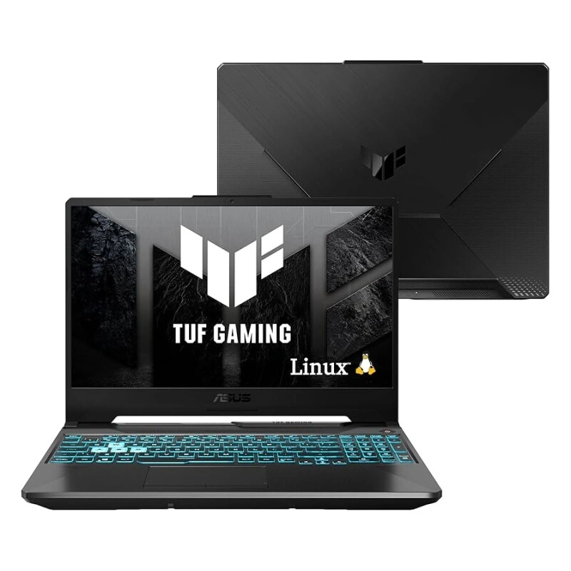 Notebook ASUS TUF Gaming A15 GeForce RTX 2050 AMD RYZEN 7 8 GB 512 GB SSD KeepOS Tela 15.6'' FHD Graphite Black - FA506N