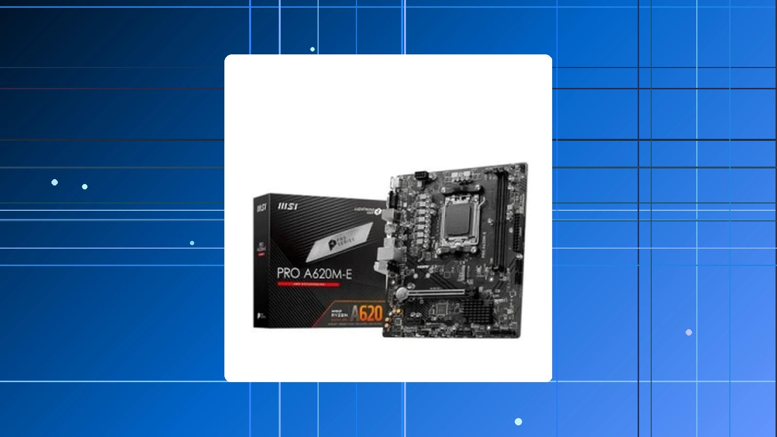 Placa-Mãe MSI Pro A620M-E AMD AM5 M-ATX DDR5 Preto - PRO A620M-E em promoção