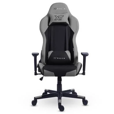 Cadeira Gamer XT Racer Defender NR17 Até 120kg Com Almofadas Reclinável Descanso de Braço 3D Preto e Cinza - XTR-032