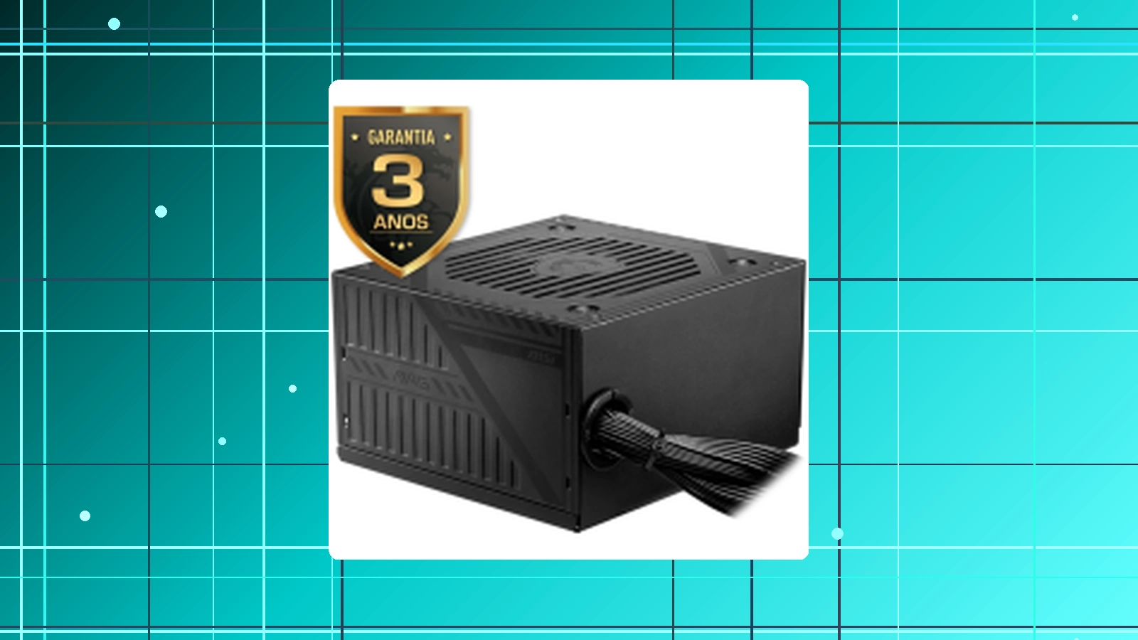 Fonte MSI MAG A600DN ATX 600W 80 PLUS PFC Ativo Entrada Bivolt Preto - 306-7ZP6B22-809 em promoção