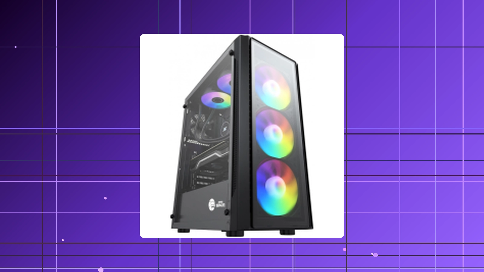 Gabinete Gamer Ninja FURIA RGB Mid Tower Vidro Temperado ATX Sem Fonte Com 3 Fans em promoção