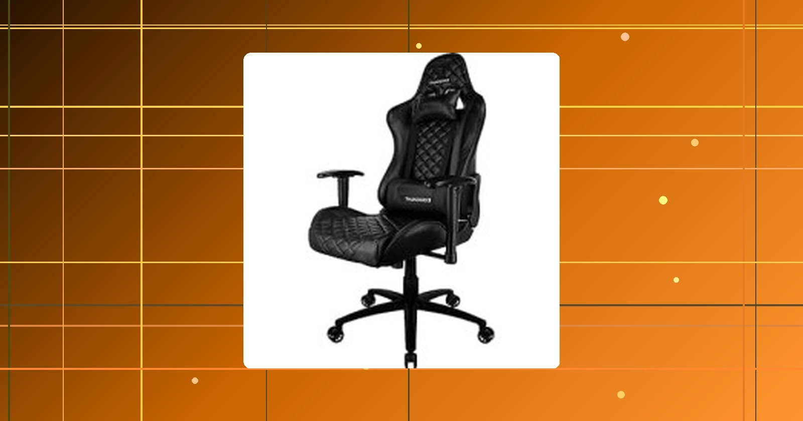 Cadeira Gamer Profissional TGC12 Preta ThunderX3. em promoção