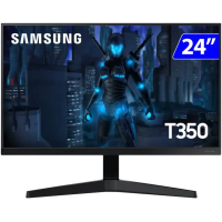 Monitor Gamer Samsung LED 24" IPS Full HD Vesa Free Sync Preto LF24T350FHLMZD