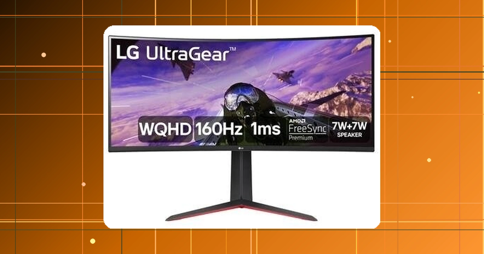 Monitor Gamer Curvo LG UltraGear 34" WQHD UltraWide 160Hz 1ms FreeSync Premium HDR10 Som Integrado - 34GP63A-B