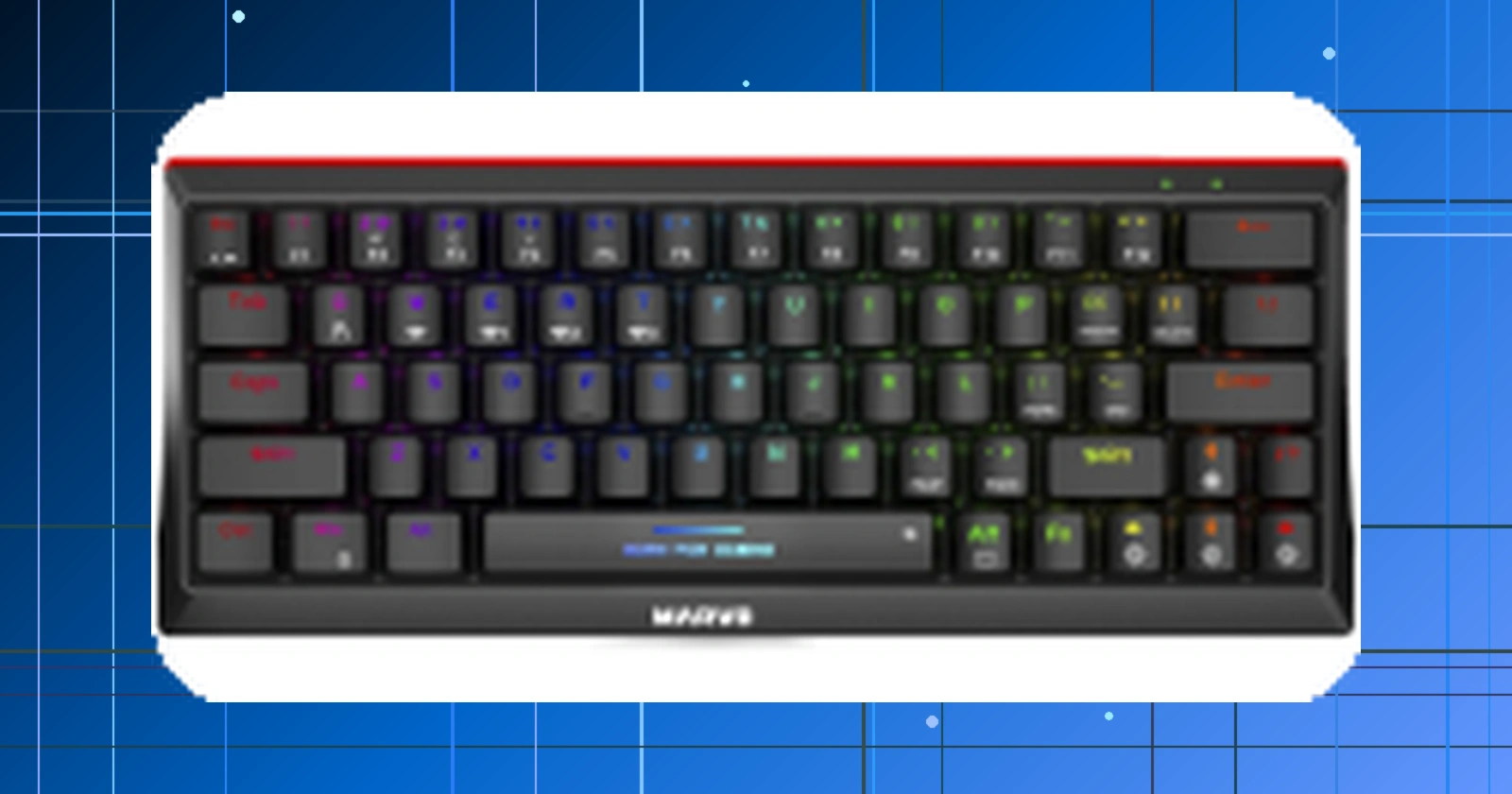 Teclado Mecânico Gamer Marvo KG962W Wireless/Bluetooth Rainbow, Switch Red ANSI 60% - KG962W EN-R