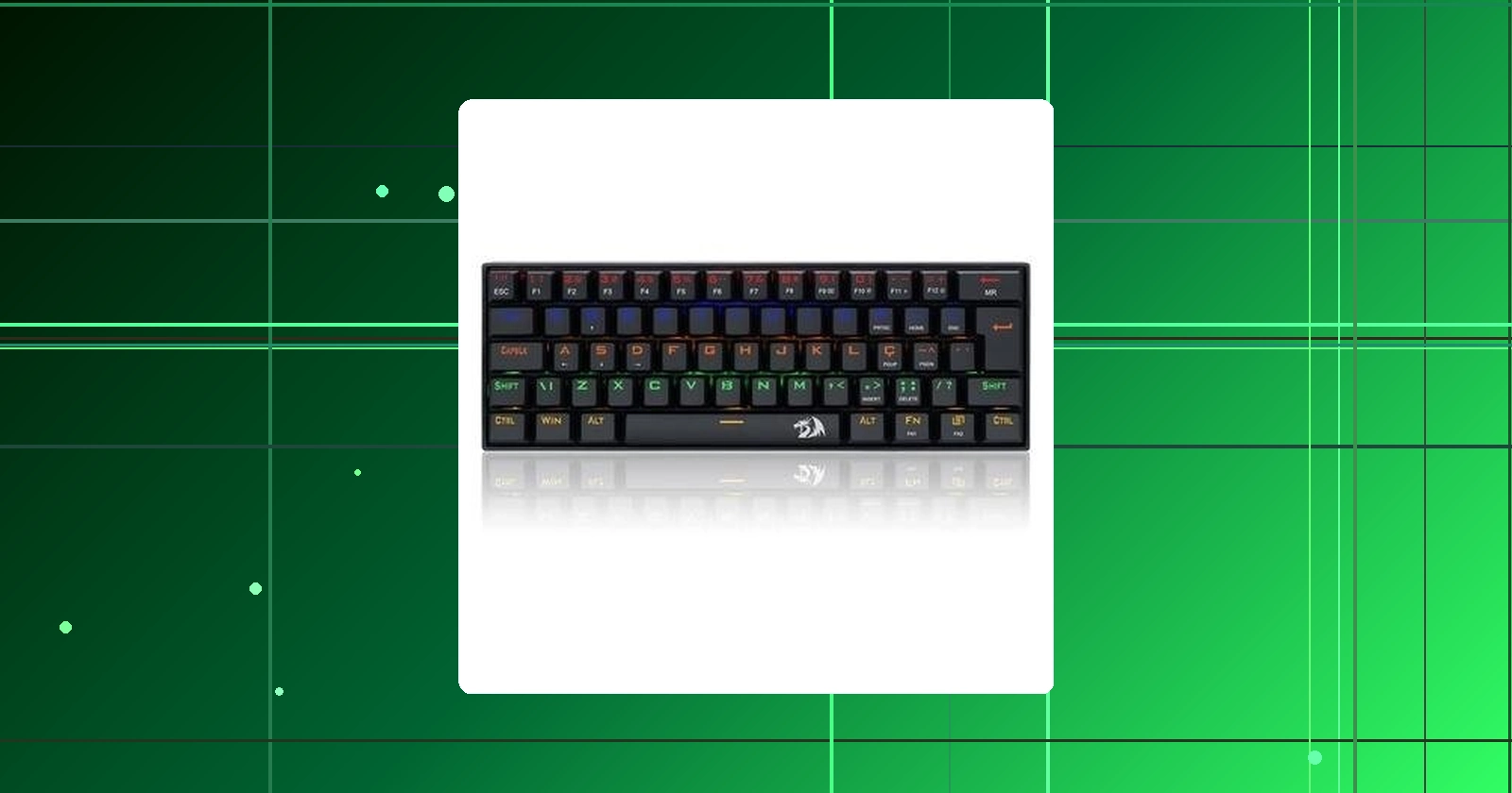 Teclado Mecânico Gamer Redragon Lakshmi Rainbow Brown Switch ABNT2 Preto - K606R (PT-BROWN)