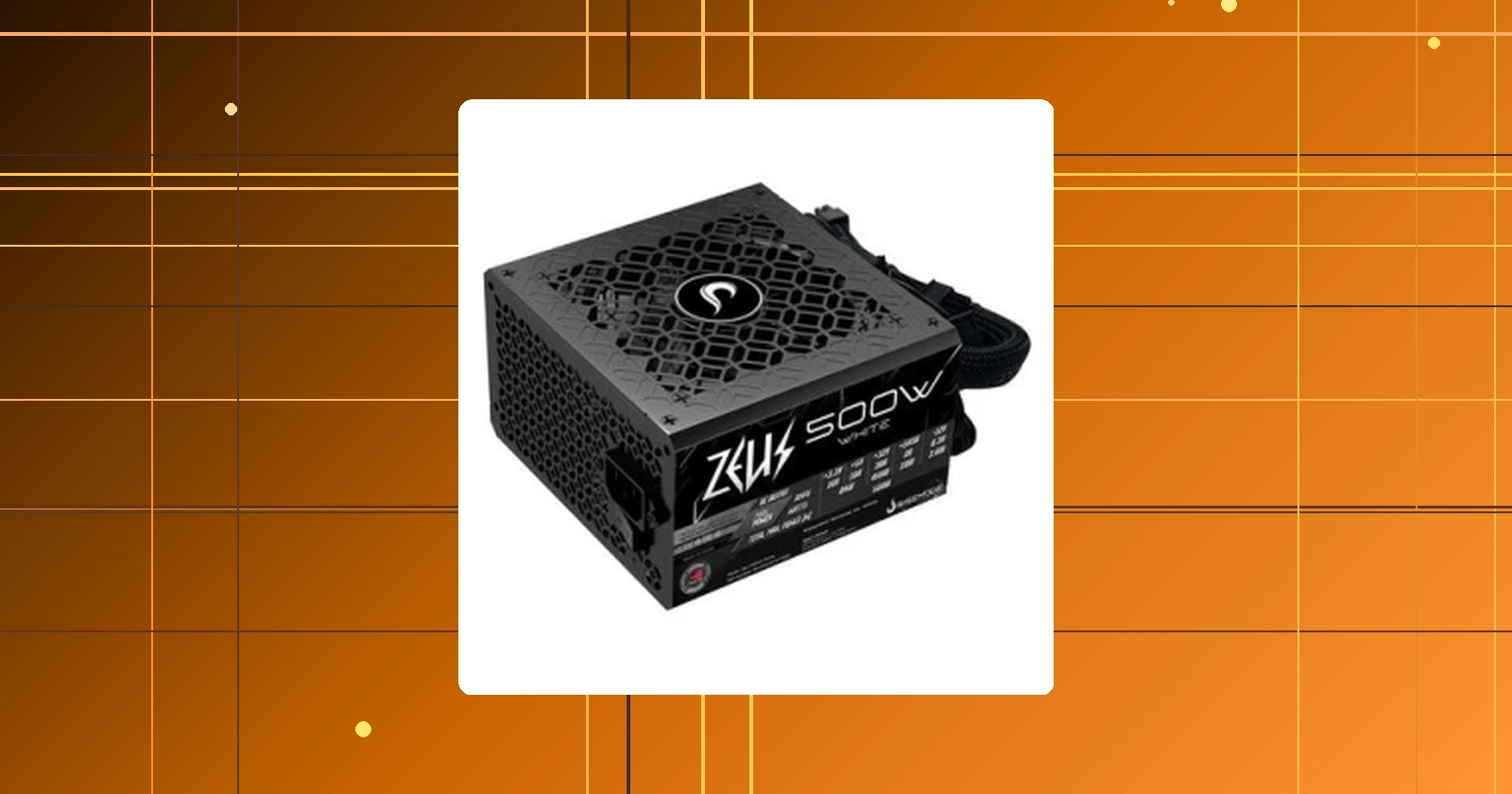 Fonte Gamer Rise Mode Zeus 500W PFC Ativo Preto - RM-PSU-01-WT-500 em promoção