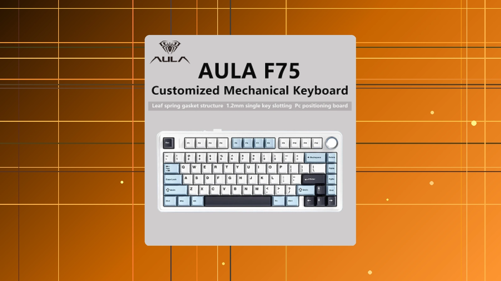 AULA-F75 Teclado mecânico sem fio Gaming, Bluetooth, Com fio, RGB personalizado, 75% Layout Profile, Estrutura Junta, 2.4G em promoção