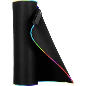 Mouse Pad Gamer 80X30cm RGB com 11 Modos Espectro Blacklighting UBS Power