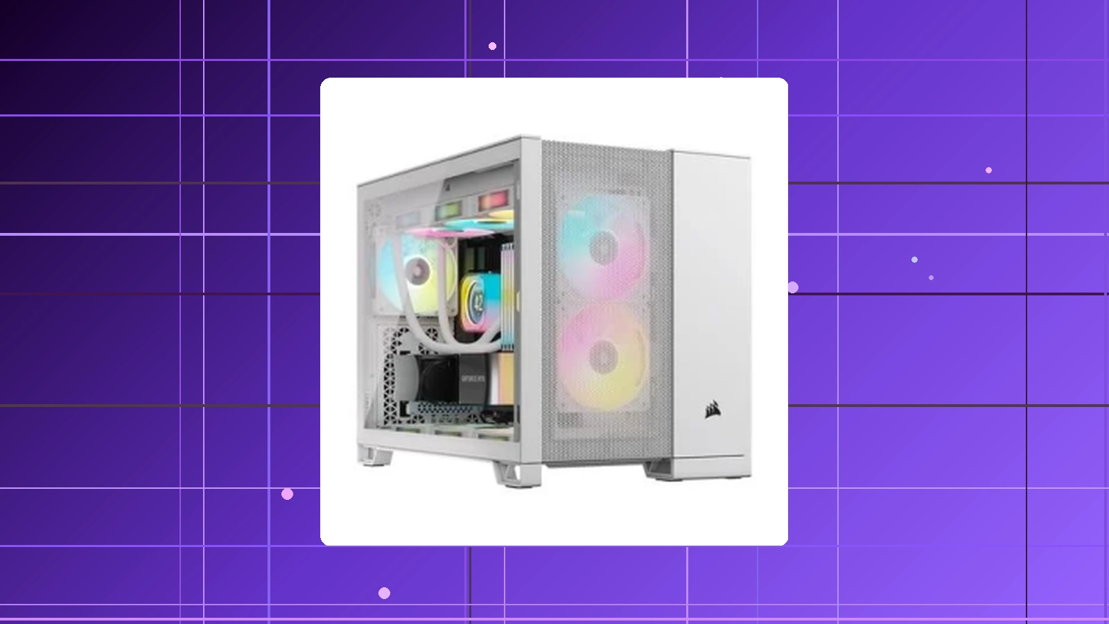 Gabinete Gamer Corsair 2500D Mini-Tower M-ATX Lateral em Vidro Temperado Sem FANs Branco - CC-9011264-WW em promoção