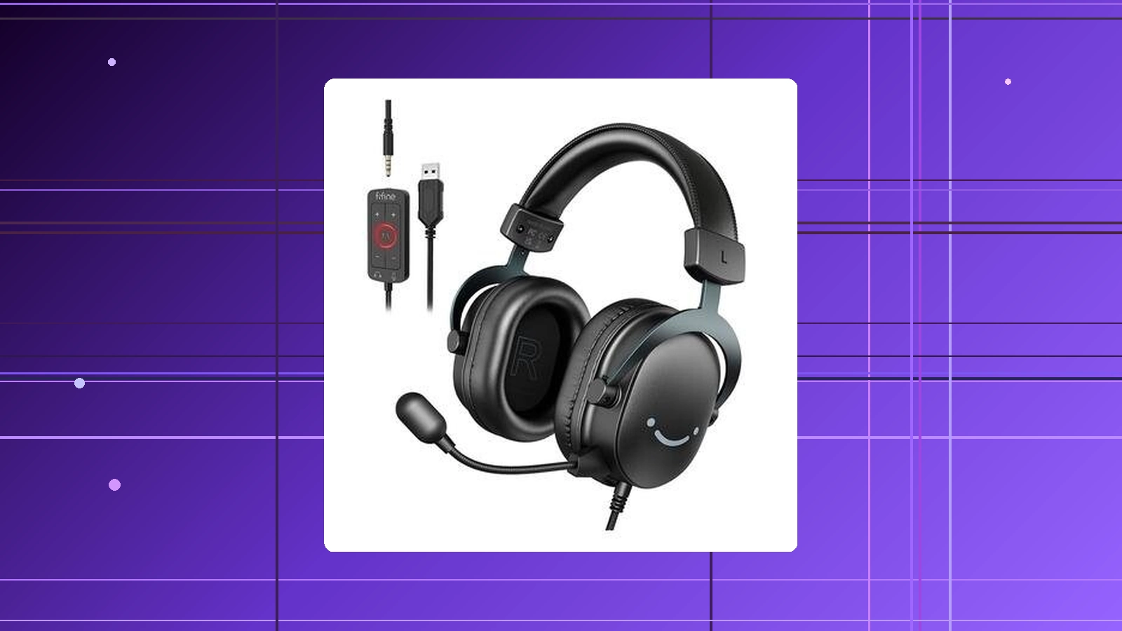 Headset Gamer Fifine H9 Som Surround 7.1 USB Console e PC Preto - H9 em promoção