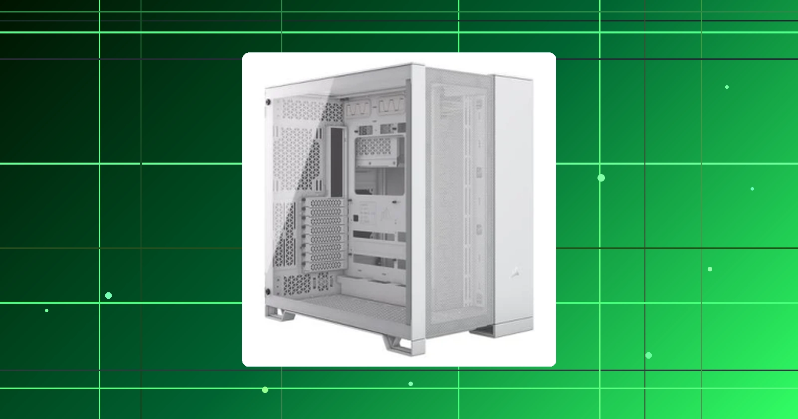 Gabinete Gamer Corsair 6500D Mid-Tower E-ATX Frente e Lateral em Vidro Temperado Branco - CC-9011260-WW em promoção