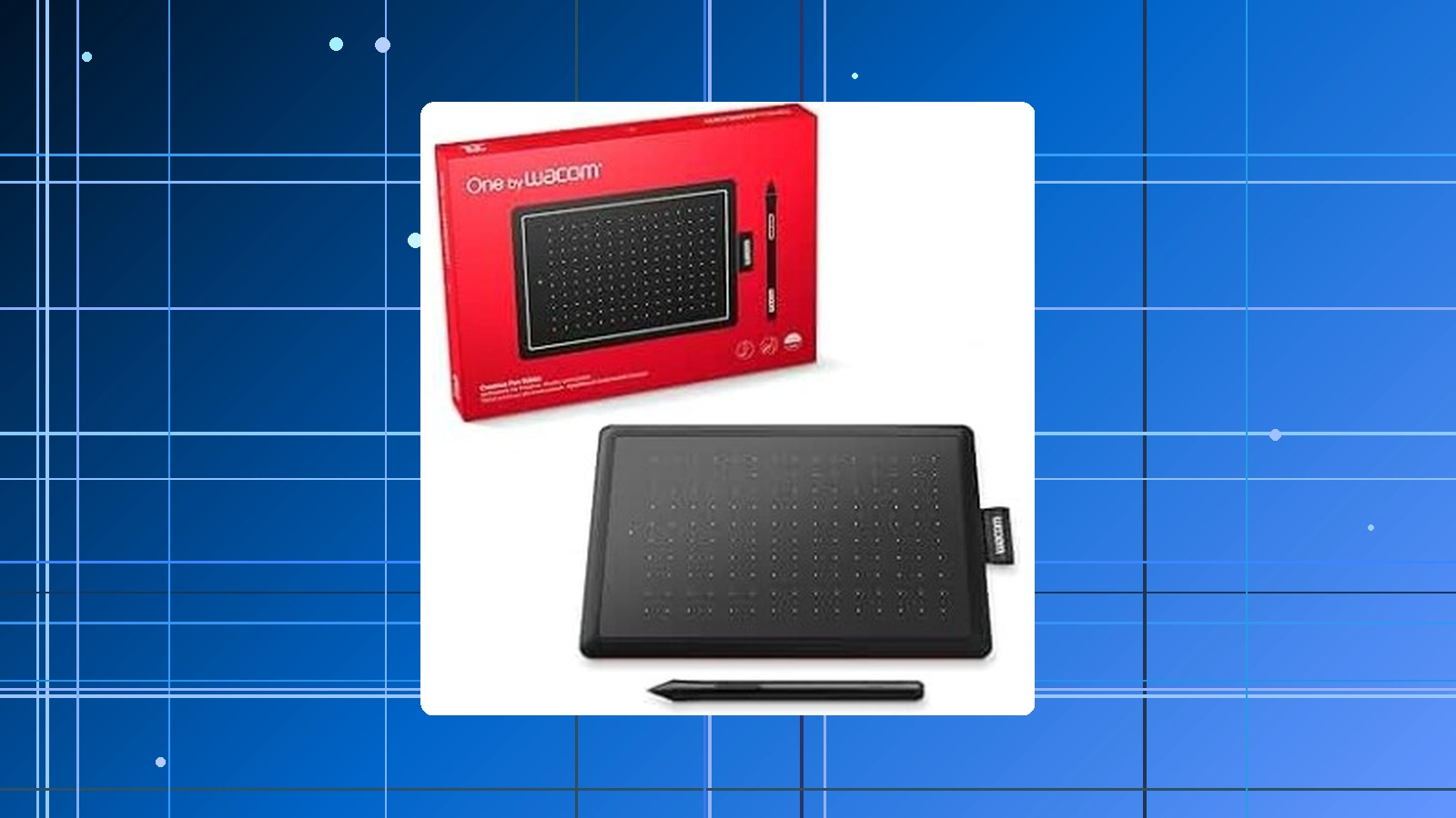 Mesa Digitalizadora One By Wacom CTL472 Pequena Pen LP-190K Preto e Vermelho em promoção