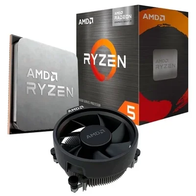 Processador AMD Ryzen 5 5600GT 4.6GHz Cache 19MB AM4 6 núcleos 12 threads Placa de Vídeo Com Cooler - 100-100001488