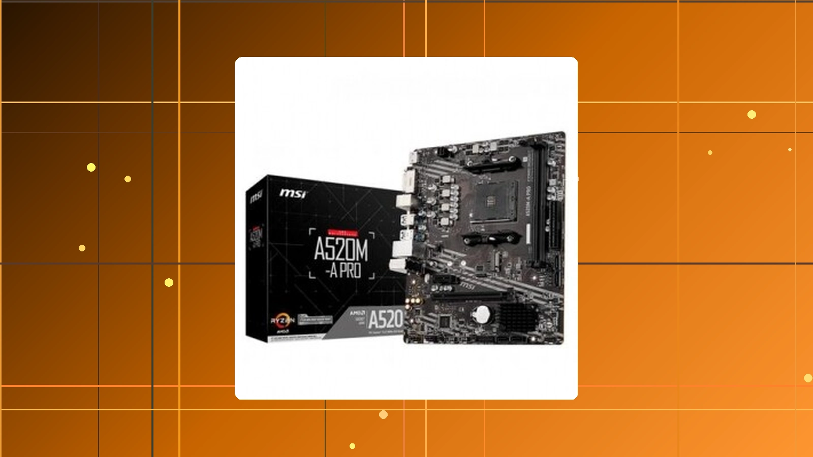 Placa-Mãe MSI A520M-A PRO AMD AM4 MATX DDR4 em promoção