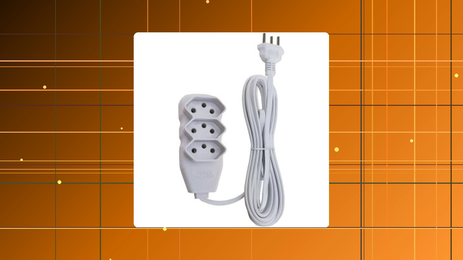 Force Line - Extensão Slim 3 Tomadas Tripolar Bivolt 1 Metro em promoção