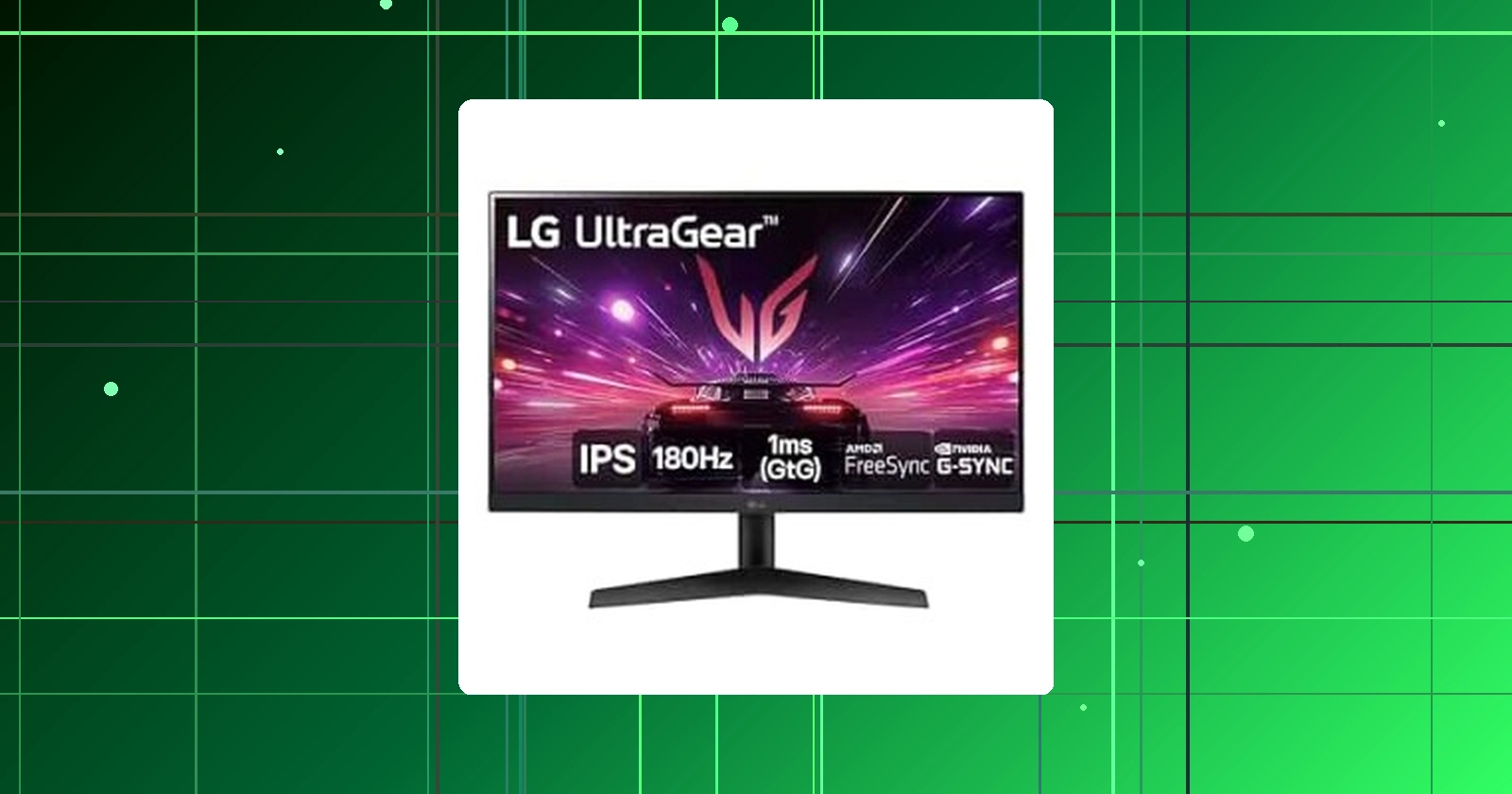 Monitor Gamer LG UltraGear 24” 24GS60F-B IPS Full HD 180Hz 1ms (GtG) NVIDIA® G-SYNC® AMD FreeSync™ HDR10 sRGB 99% HDMI DisplayPort