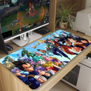 Mouse pad dbz dragon gamer Antiderrapante Grande diversas estampas borda costurada 70x35 cm