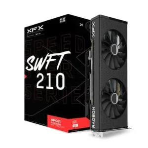 Placa de Vídeo XFX RX 7700XT SPEEDSTER SWFT210 Gaming AMD Radeon 12GB GDDR6 192bits 2544MHz RDNA 3 - RX-77TSWFTFP