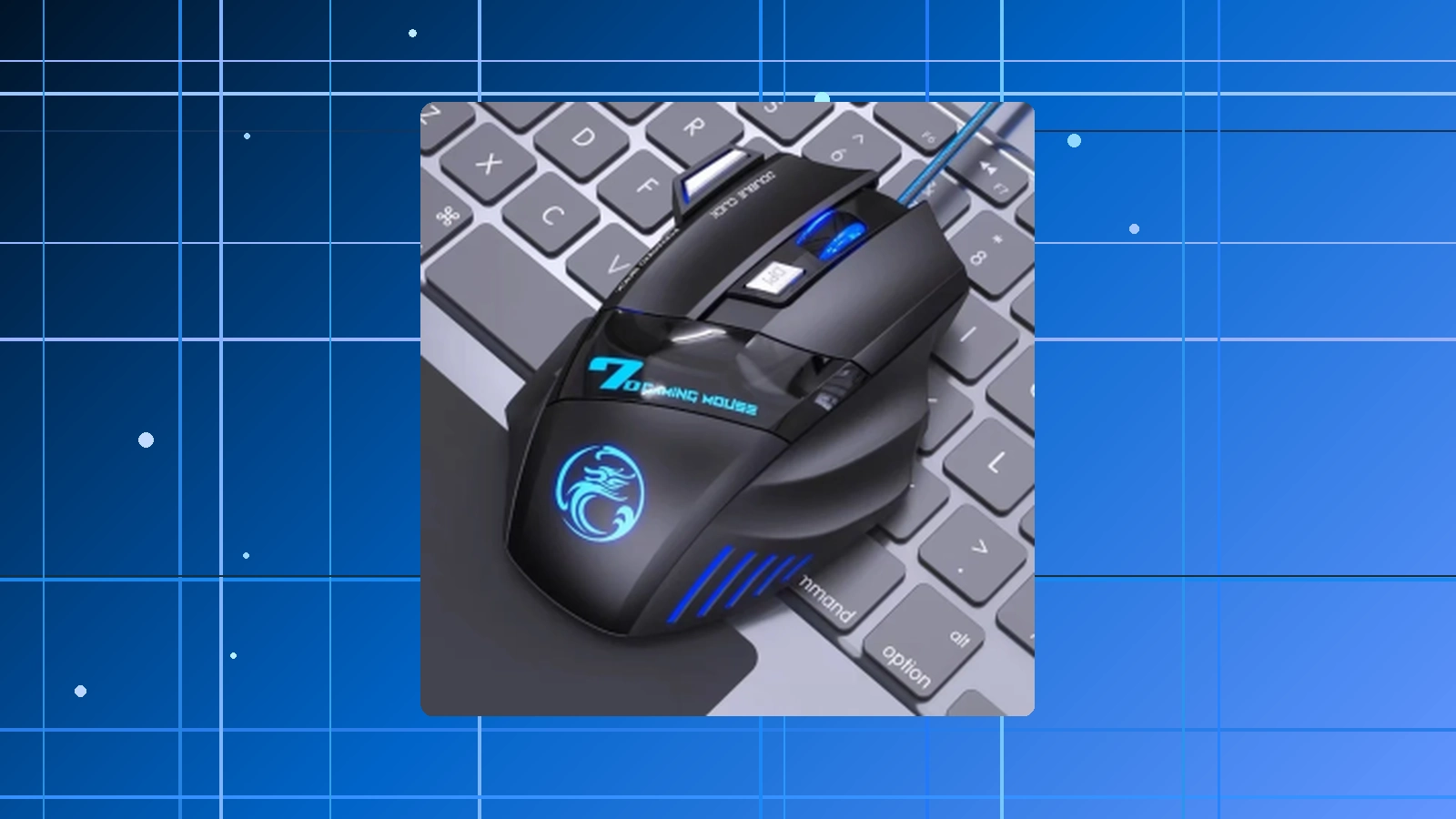 Mouse gamer para jogo computador 3200dpi com LED laser X7 USB Botões Profissional em promoção