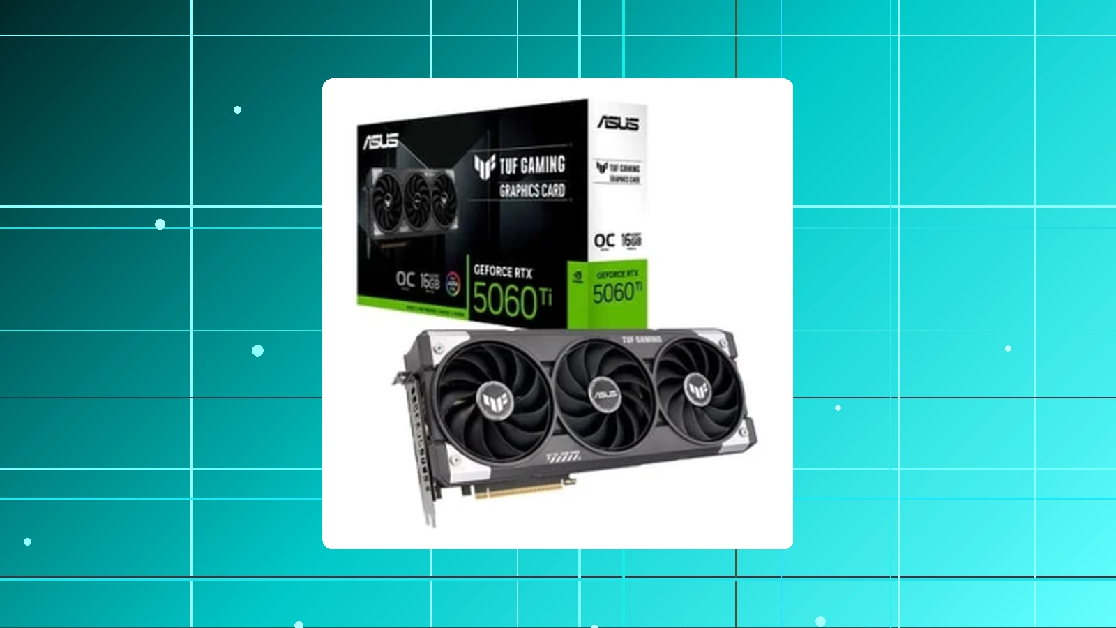 Placa de Vídeo ASUS TUF RTX 5060 TI OC 16G GAMING NVIDIA Geforce 16GB GDDR7 OpenGL 4.6 Triple Fan DLSS 4 - 90YV0MG0-M0NA00 em promoção