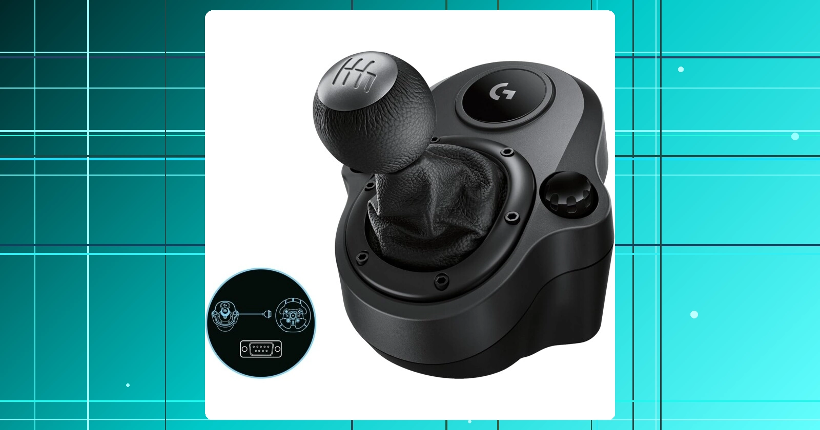 Câmbio Logitech G Driving Force - Compatível com Volantes Logitech G923 G29 e G920 para PS5 PS4 Xbox Series X|S Xbox O