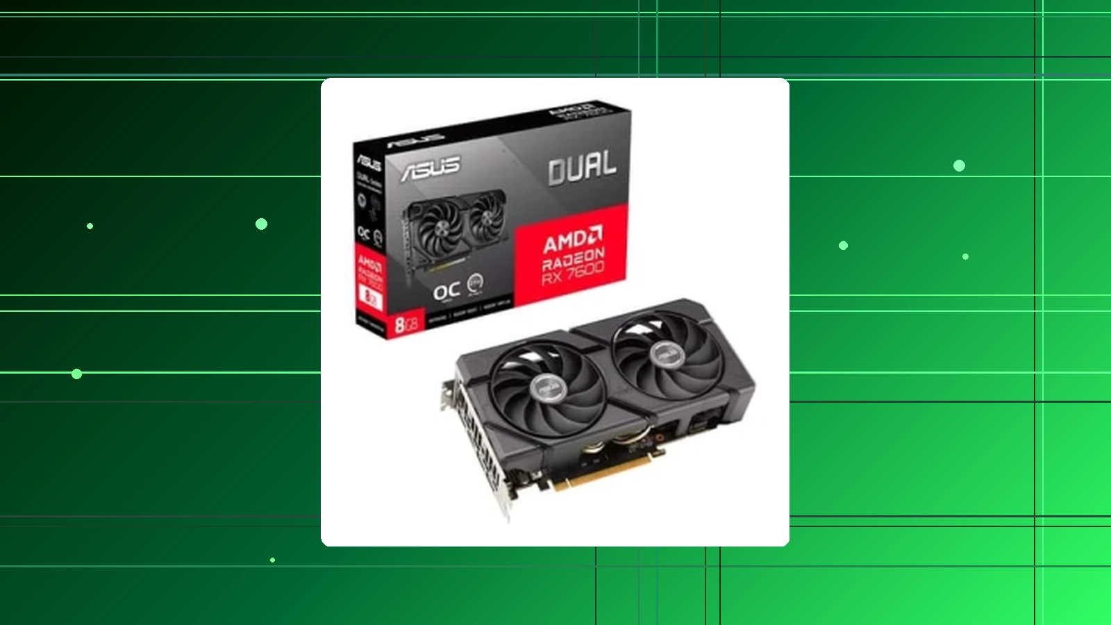 Placa de Vídeo DUAL RX 7600 O8G EVO AMD Radeon 8GB GDDR6 128 Bits OpenGL 4.6 - 90YV0LD0-M0NA00 em promoção