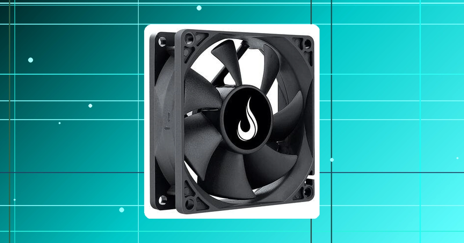 Ventoinha Rise Mode Black 80mm Preto - RM-BK-02-FB