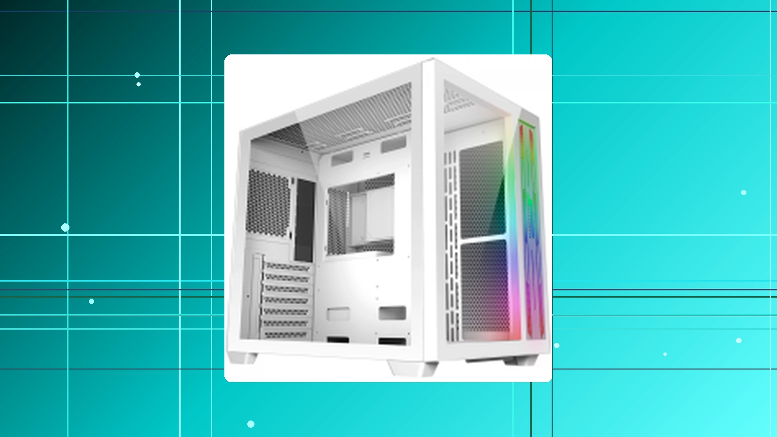 Gabinete Gamer SuperFrame Cube Mid Tower Vidro Temperado ATX Sem Fonte Sem Fan em promoção