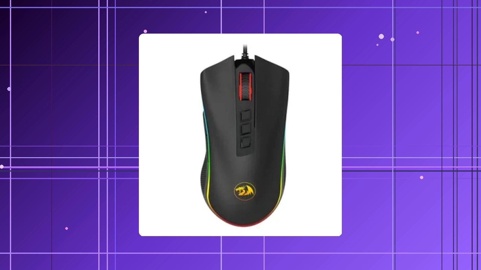 Mouse Gamer Redragon Cobra Chroma RGB 12400 DPI 8 Botões Preto - M711 em promoção
