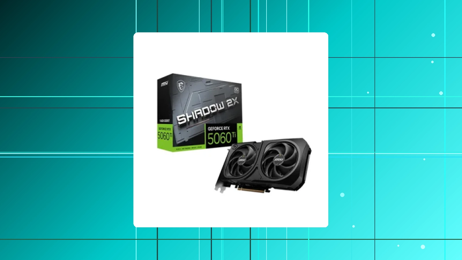 Placa De Video Msi Geforce RTX 5060 Ti 16gb Shadow 2x Oc Plus Gddr7 912-v535-029 em promoção