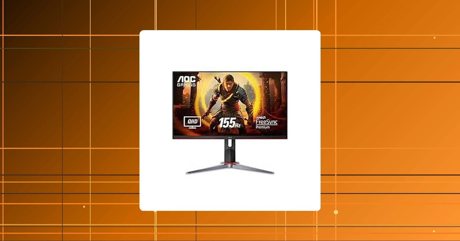 Monitor Gamer AOC HERO QUAD 27" 155Hz QHD 1440p 1ms AMD FreeSync Q27G2