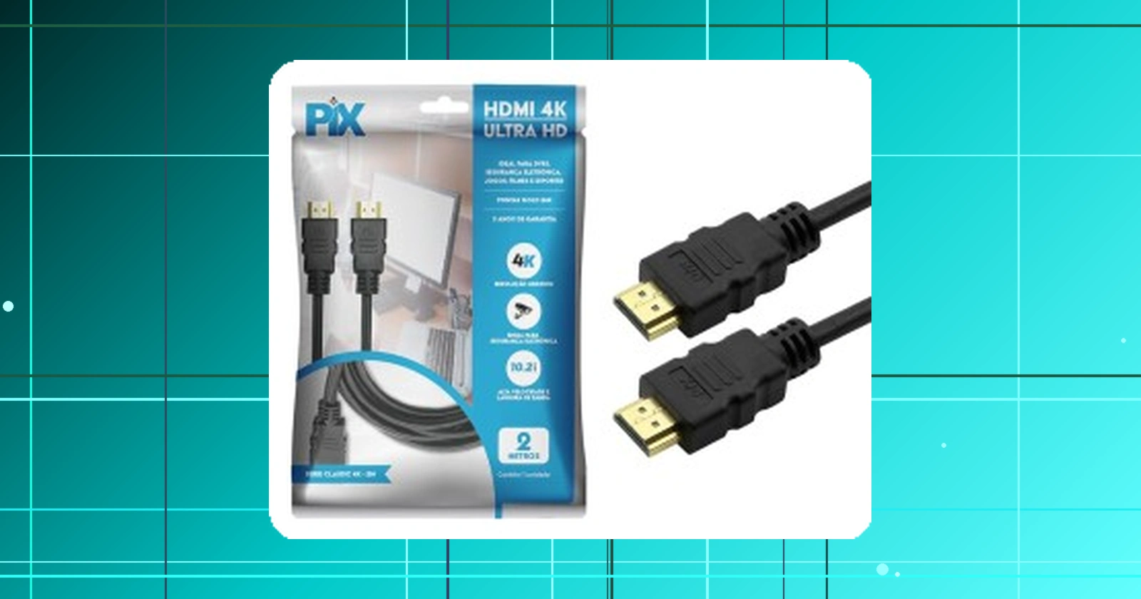 PIX Cabo HDMI 1.4 4K ULTRAHD 2 Metros
