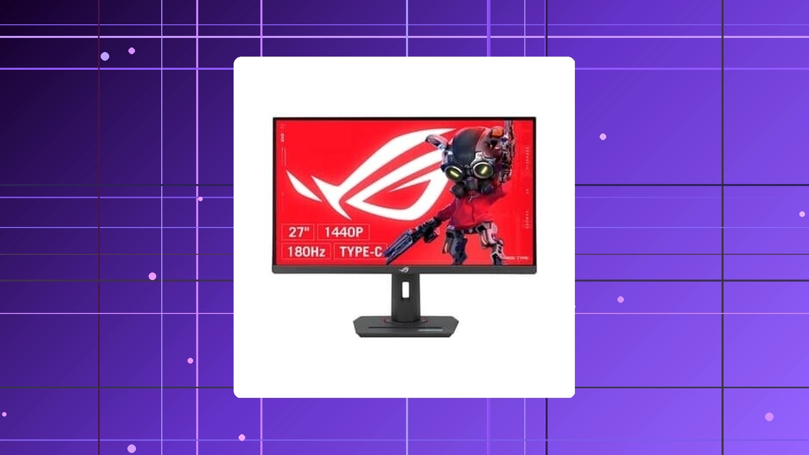 Monitor Gamer Asus ROG Strix 27" QHD 180Hz 1ms IPS DisplayPort HDMI e USB-C G-Sync e FreeSync HDR Altura Ajustável - XG27ACS em promoção