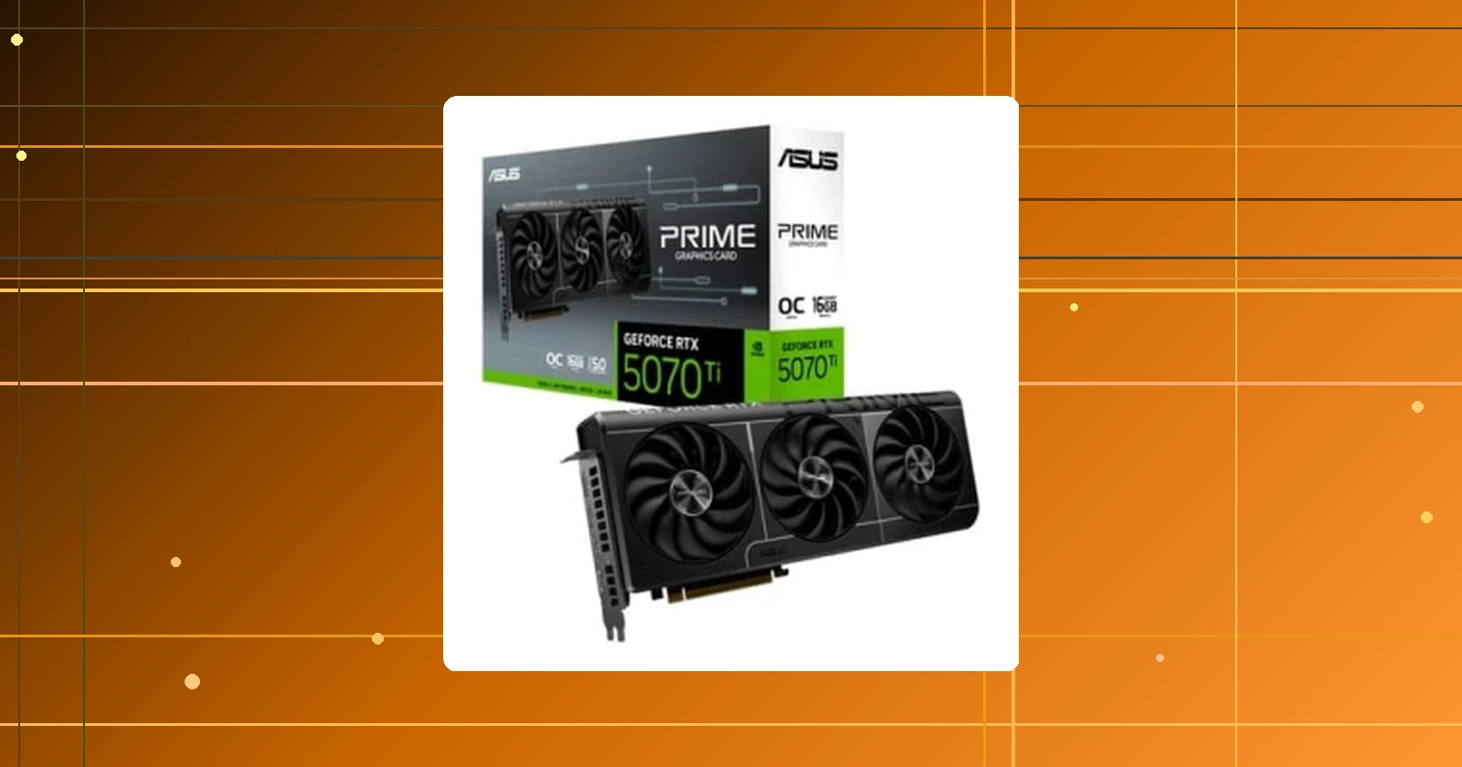Placa de Vídeo ASUS PRIME RTX 5070 Ti O16G NVIDIA Geforce 16GB GDDR7 IA com FP4 e DLSS4 Edição OC - 90YV0MF0-M0NA00