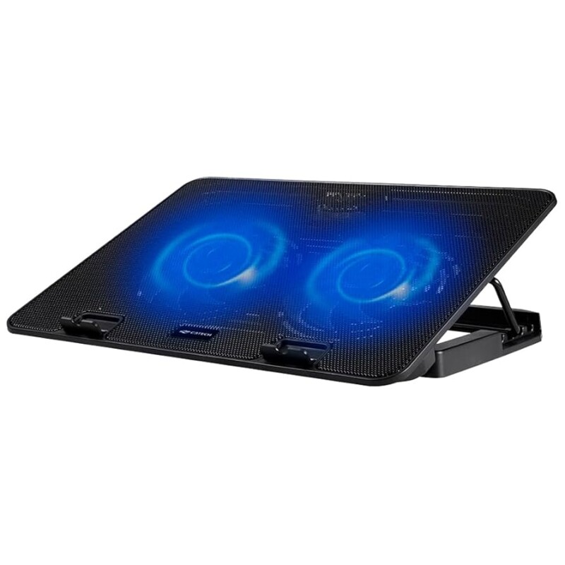 C3Tech Base para Notebook NBC-50BK 156" Refrigerada com 2 Coolers Led de Iluminacao Azul Inclinacao Ajustável em 5 nive